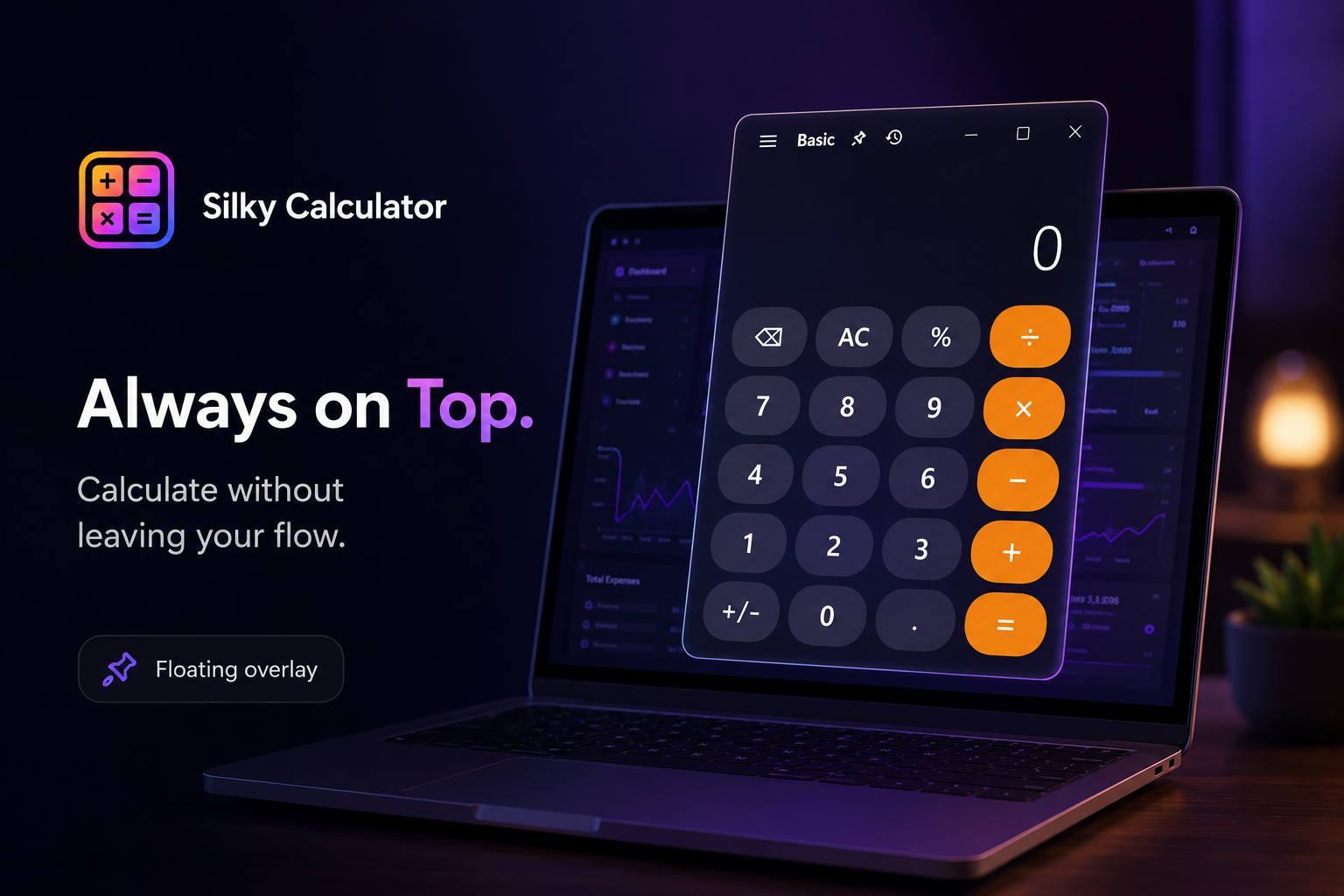 Silky Calculator App Interface