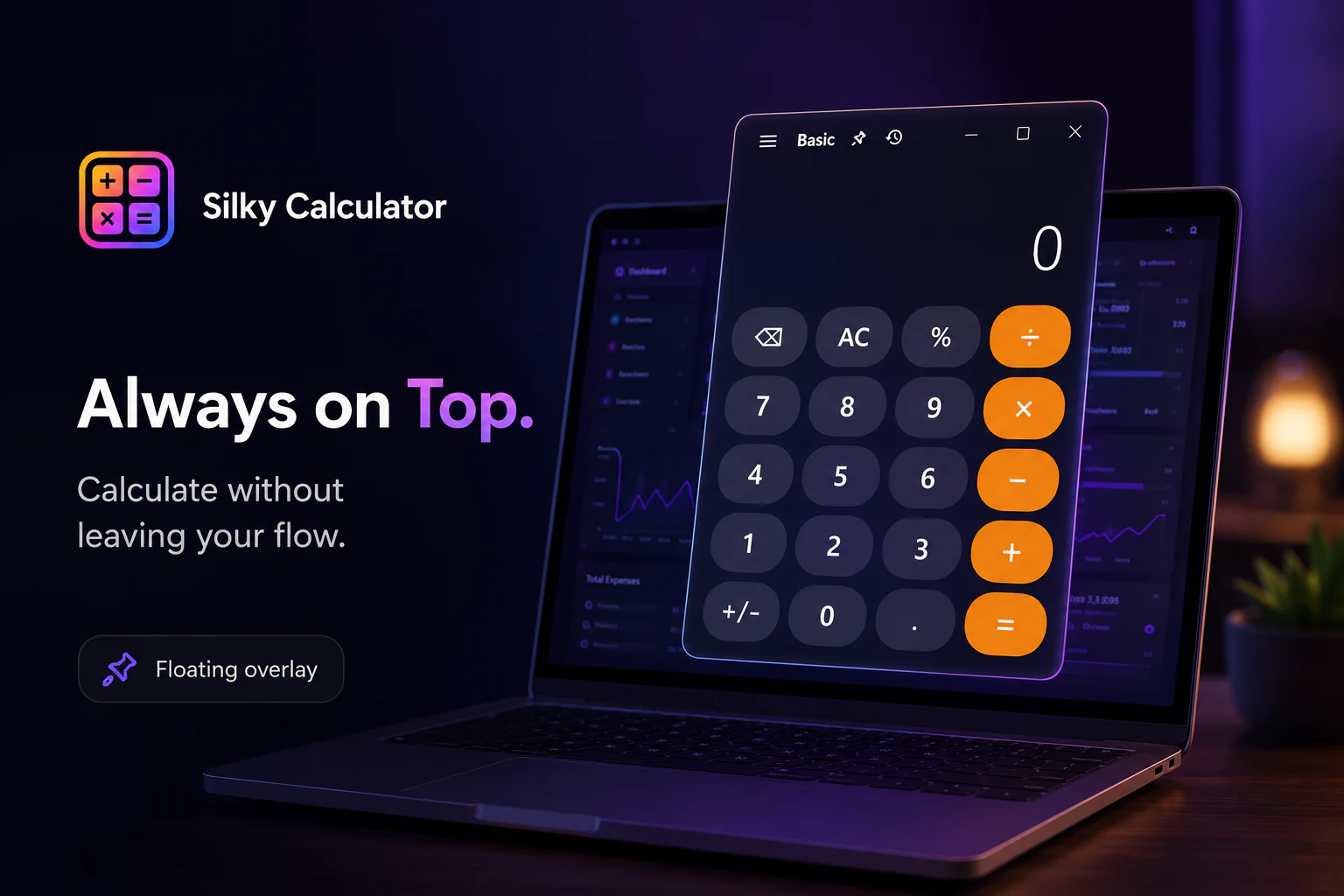 Silky Calculator App Interface