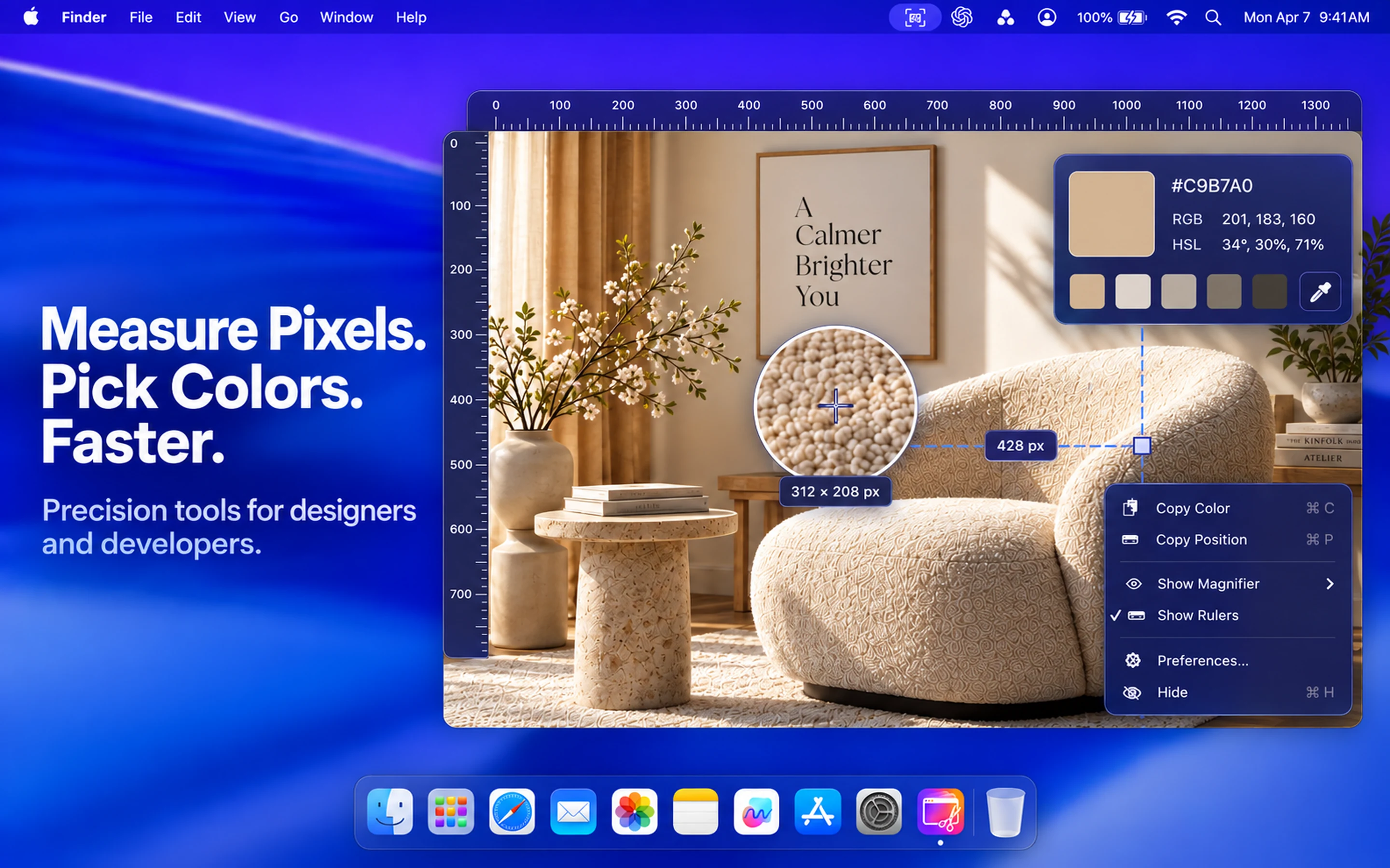 Measure Pixels. Pick Colors. Faster.