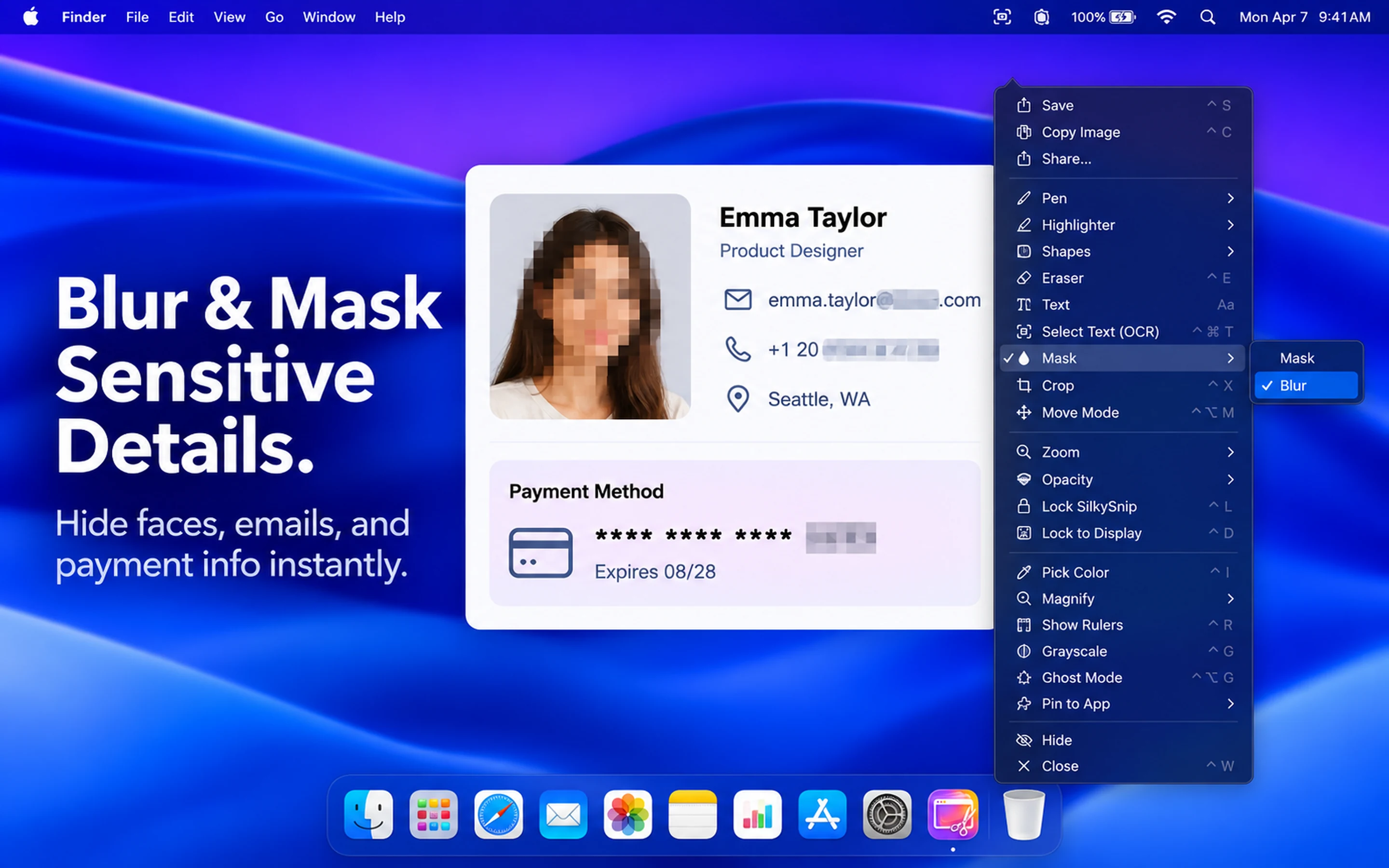 Blur & Mask Sensitive Details